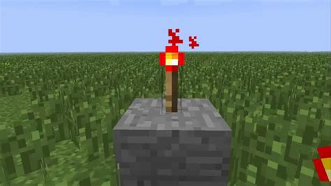  Как выключить красный факел в Minecraft 