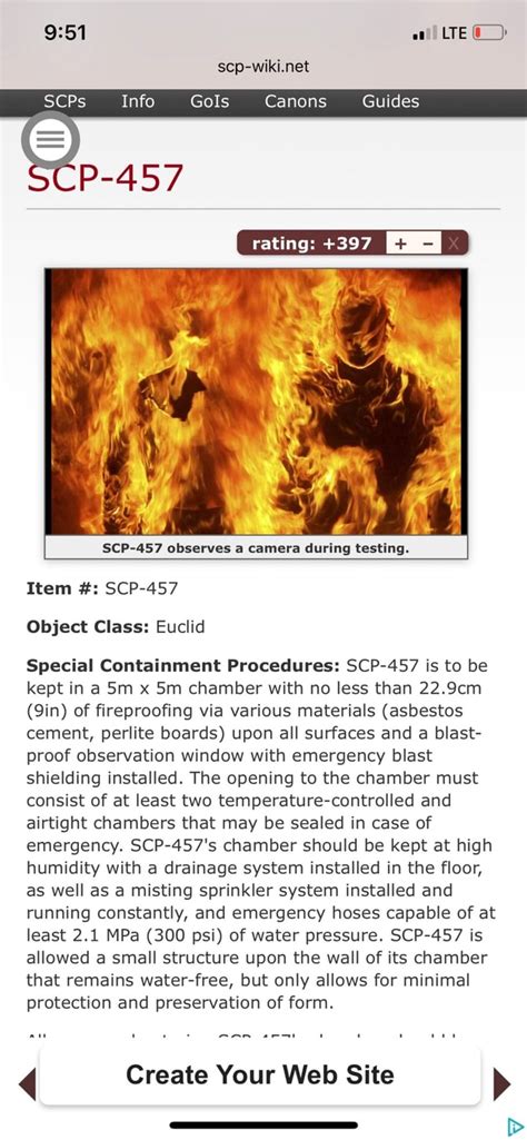 SCP-457: Поджигатель