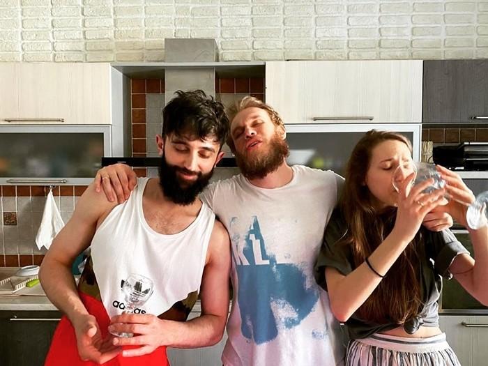 Надя Джабраилова и Рустам с мужем