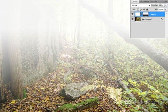 Эффект тумана в Уроках photoshop