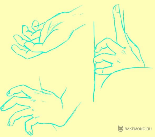 Как научиться рисовать руки аниме | Часть 2