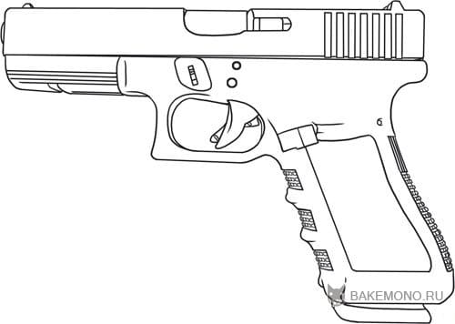 Как рисовать пистолет