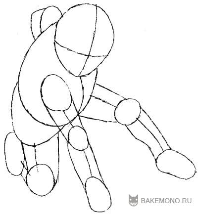Как рисовать Саске Учиха из аниме Наруто