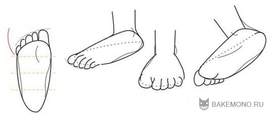 Как рисовать ступни ног человека | naturepix.ru