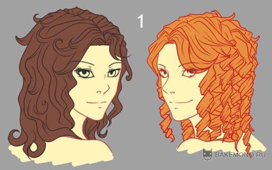 Как рисовать вьющиеся волосы