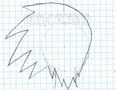 Рисуем карандашом Голова вид сзади