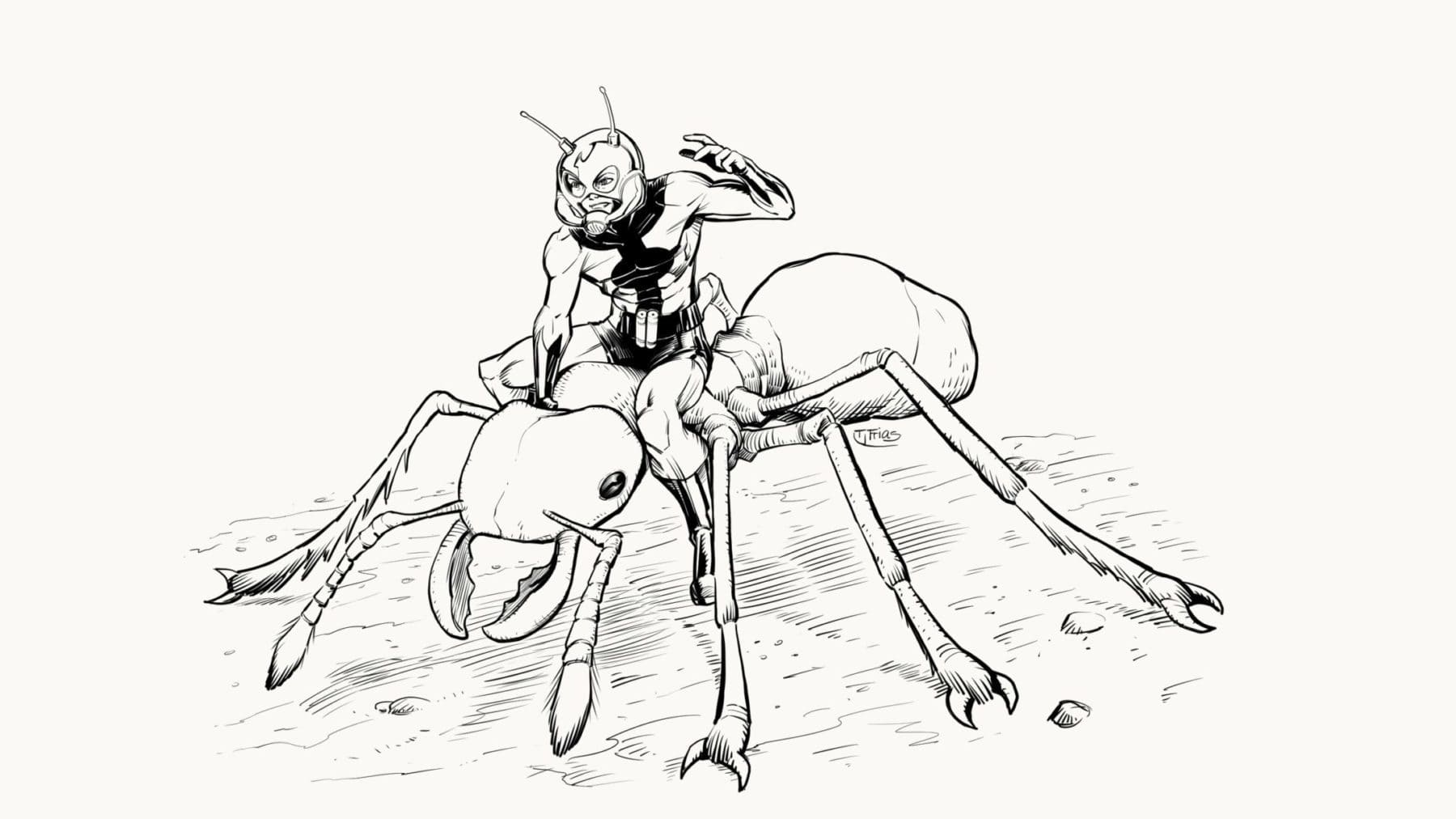 Рисунки человека муравья для срисовки - naturepix.ru