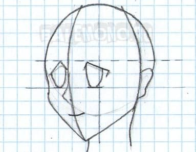 Уроки рисования - Голова вид на три четверти